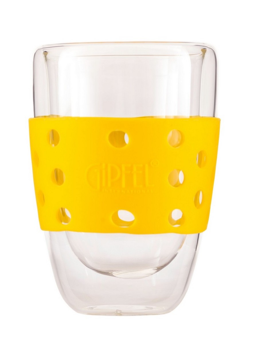 Стеклянный стакан Gipfel Luminossi 7156 0,3 л, цвет желтый