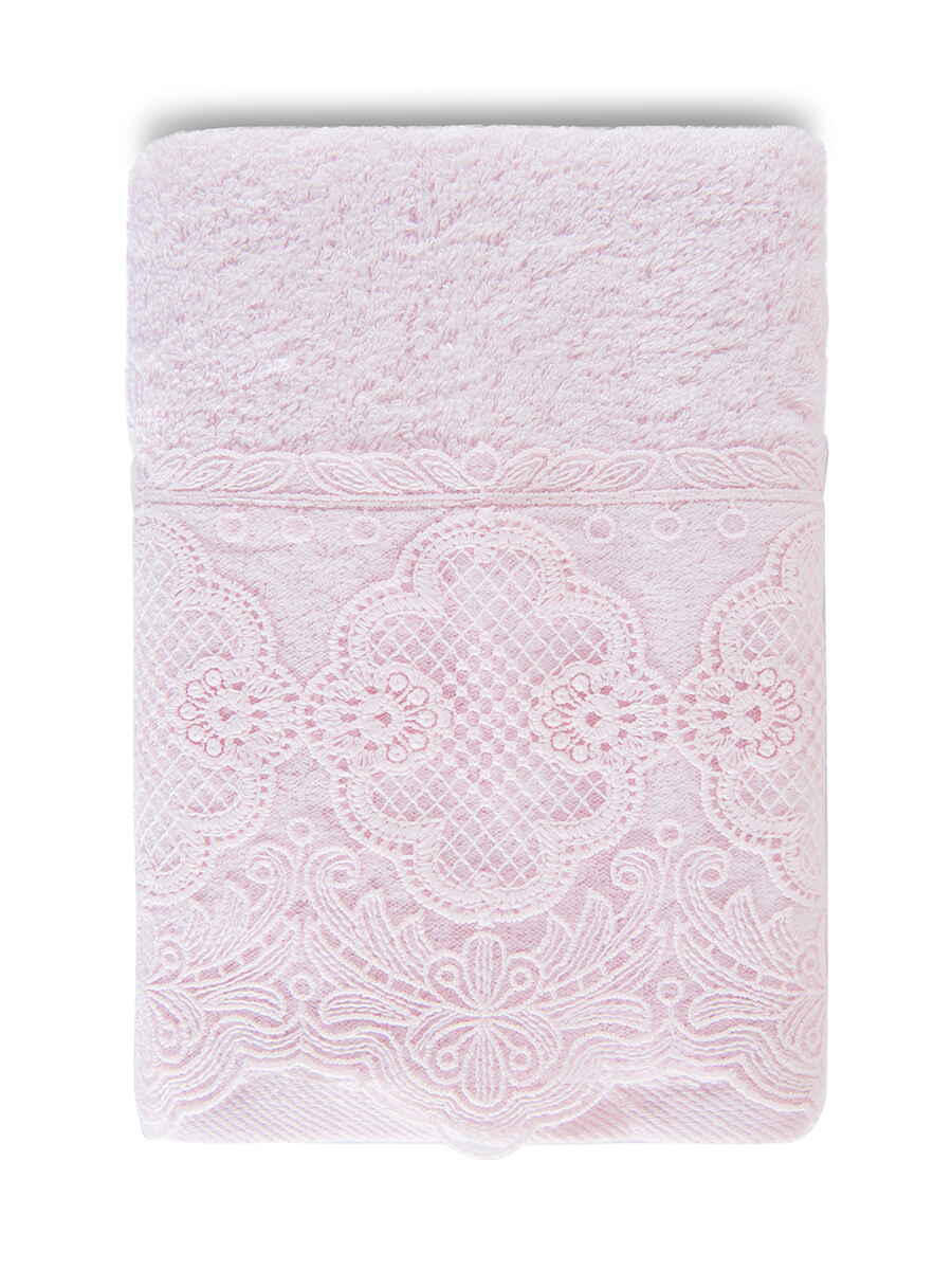 Махровое полотенце 50x90 см Gipfel Merletto 47116, цвет розовый - фото 1
