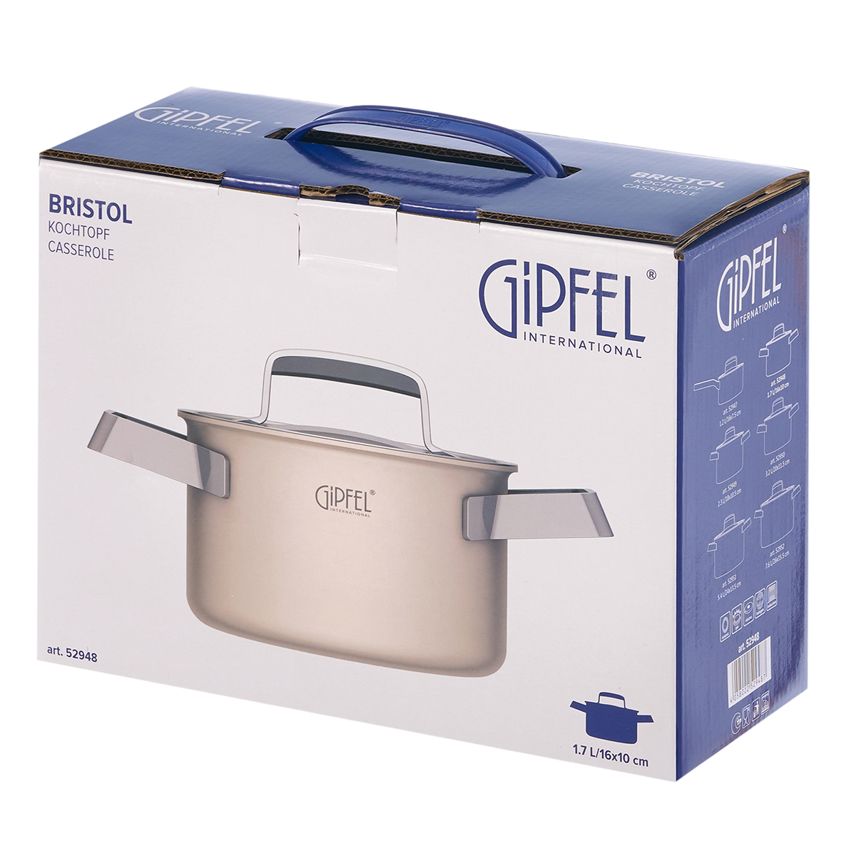Кастрюля из нержавеющей стали Gipfel Bristol 52948 16 см/1,7 л фото