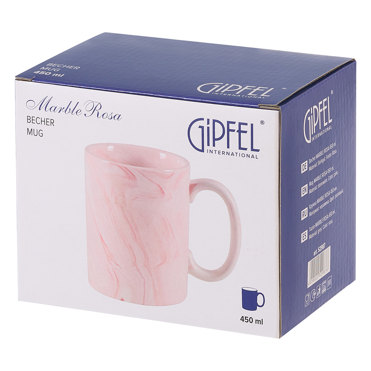 Кружка Gipfel Marble Rosa 52987 450 мл фото