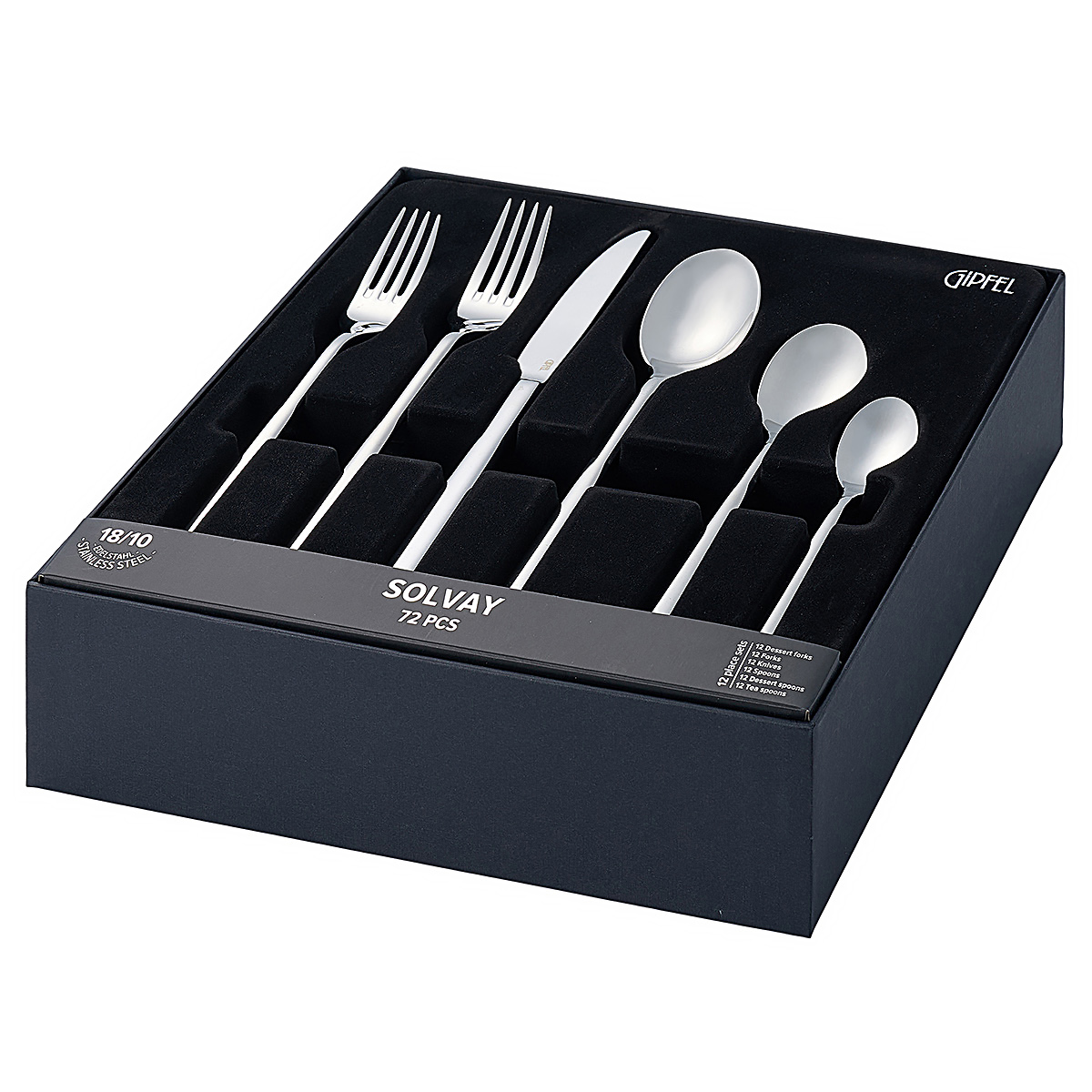 Набор столовых приборов Gipfel Solvay 52495 72 предмета фото