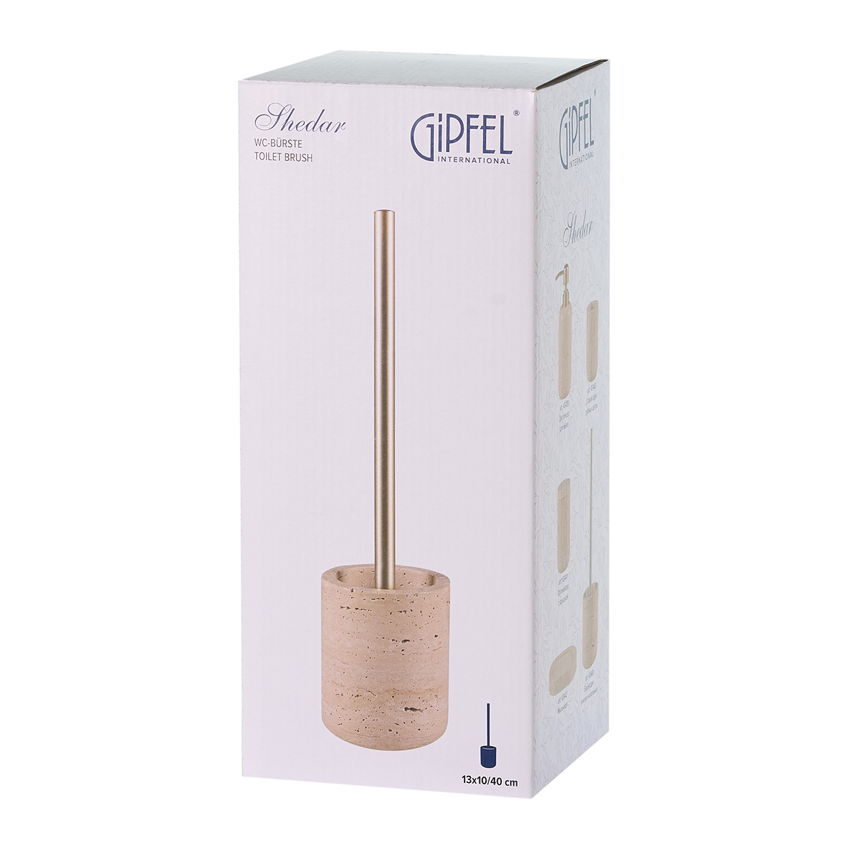 Ершик для унитаза напольный Gipfel Shedar 43443 13x10/40 см фото