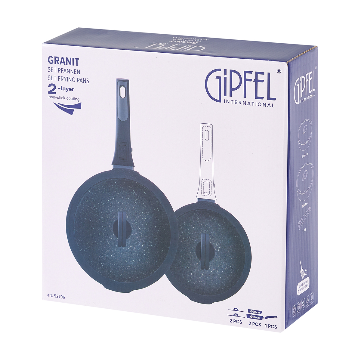 Набор из 2 сковород Gipfel Granit 52706 фото