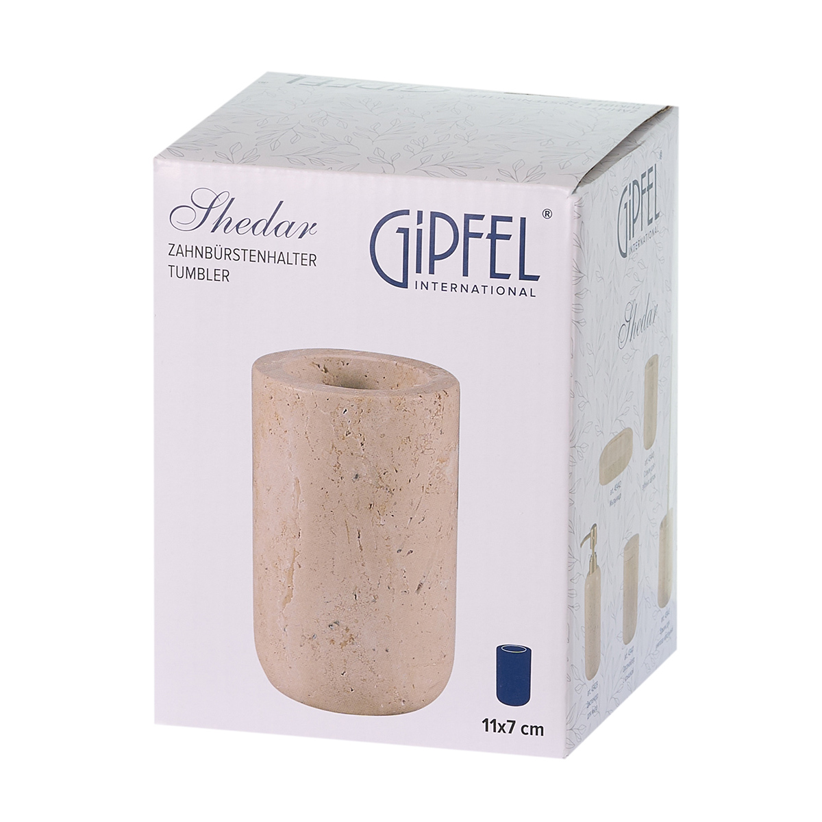 Стакан для зубных щеток Gipfel Shedar 43440 11x7 см фото