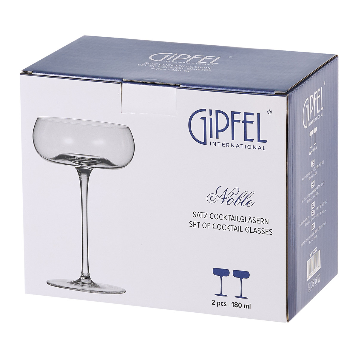Набор из 2 бокалов для коктейлей Gipfel Noble 52995 180 мл фото