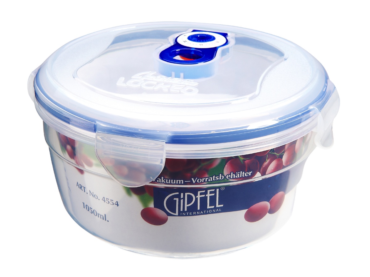 картинка 4554 GIPFEL вакуумный контейнер круглый 1050 мл магазин Gipfel картинка 4554 GIPFEL вакуумный контейнер круглый 1050 мл от магазина Gipfel