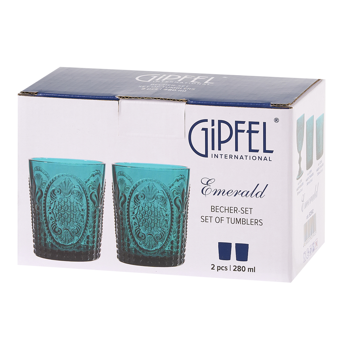 Набор стаканов Gipfel Emerald 52592 280 мл 2 предмета фото