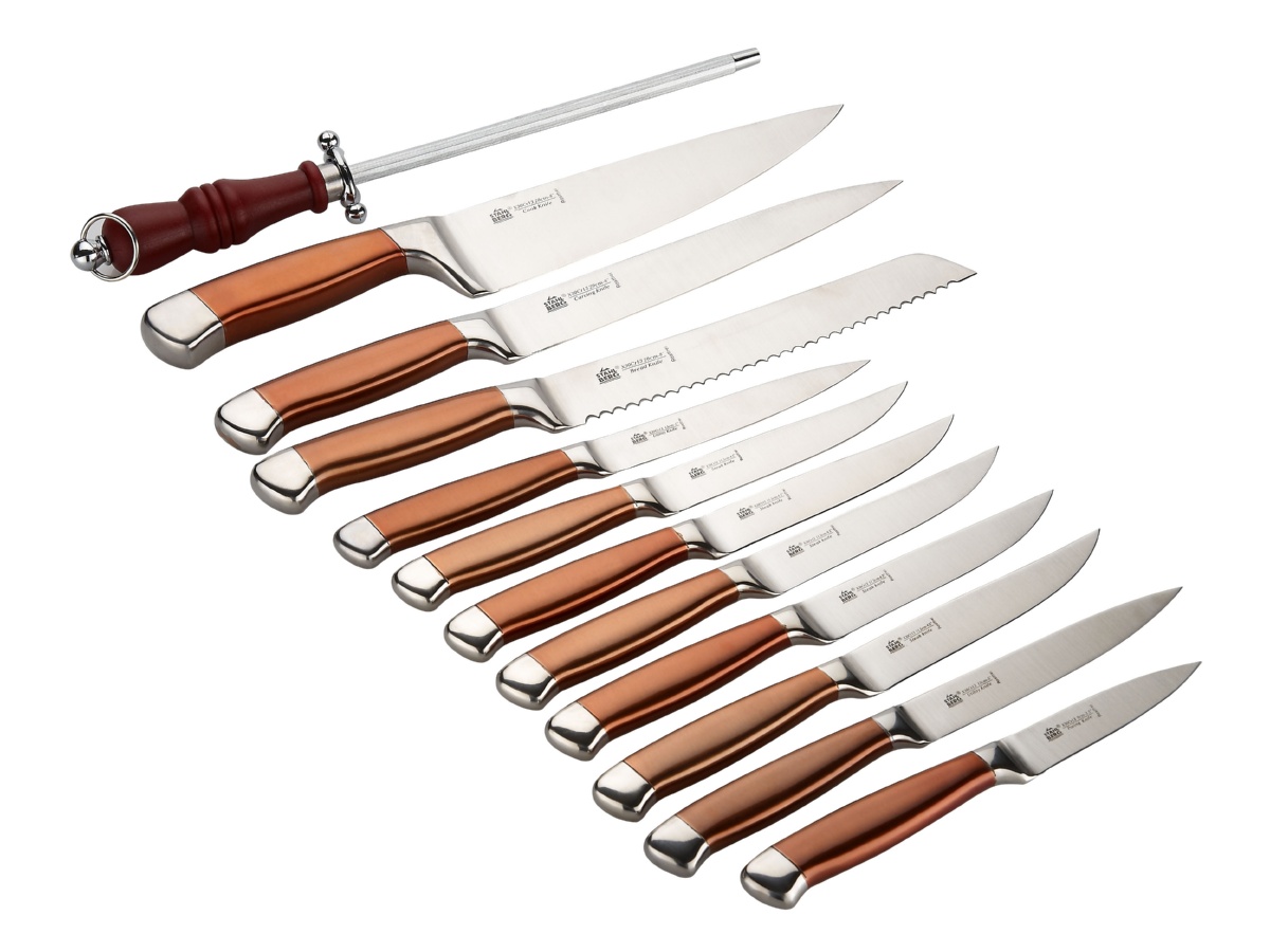 Набор кухонных ножей Stahlberg 6833-S, цвет коричневый - фото 1