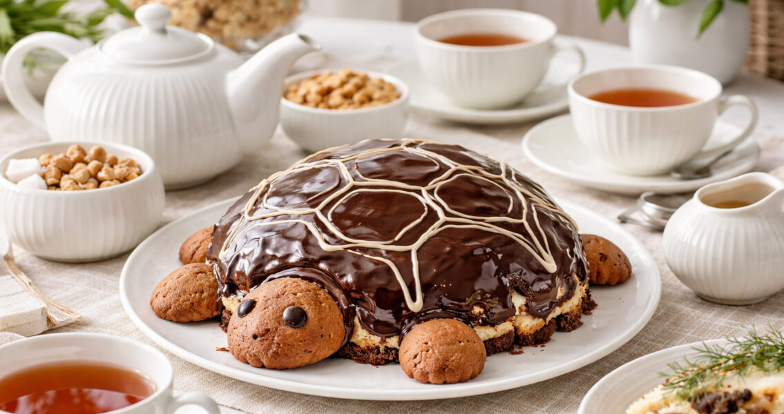 Торт «Черепаха» со сметанным кремом