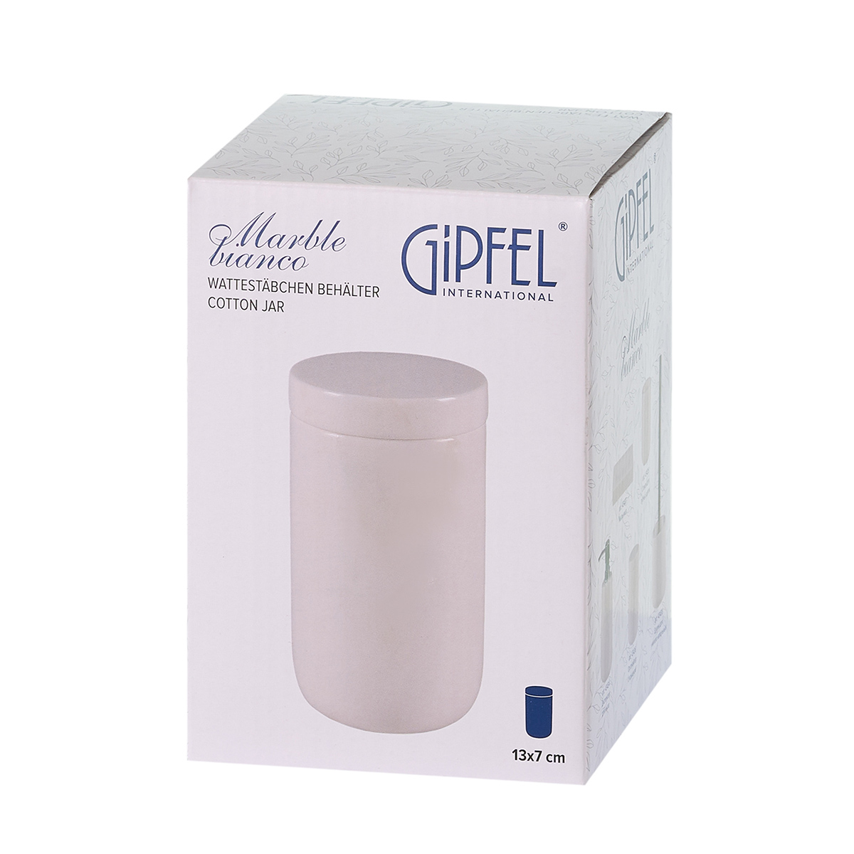 Органайзер с крышкой Gipfel Marble Bianco 43436 13x7 см фото