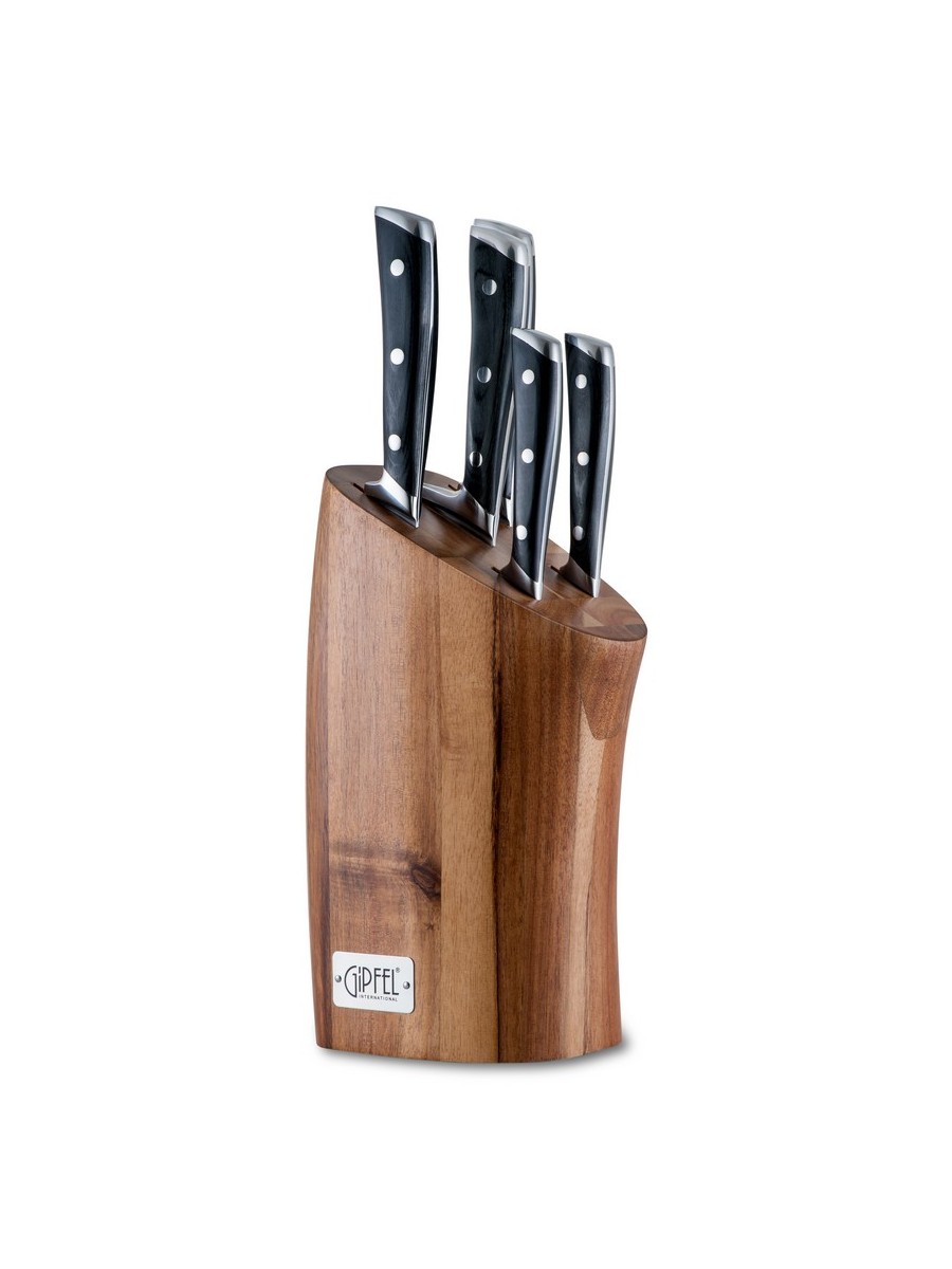 Набор кухонных ножей Gipfel Laffi Black 9925, цвет черный - фото 1