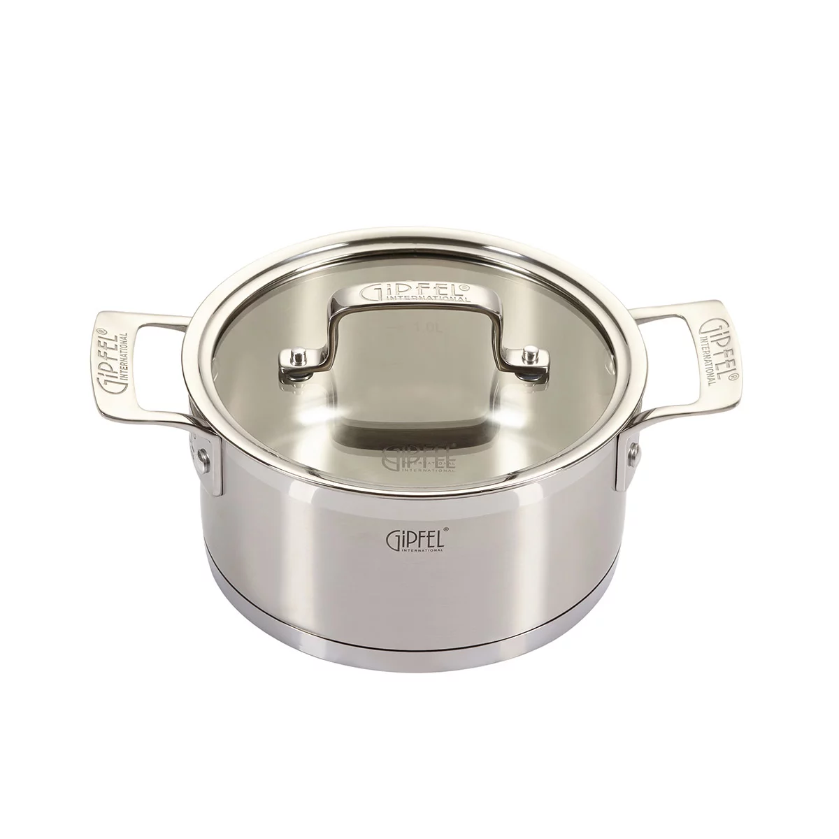 Кастрюля из нержавеющей стали Gipfel Prestige 1233 18 см/2 л Кастрюля из нержавеющей стали Gipfel Prestige 1233 18 см/2 л