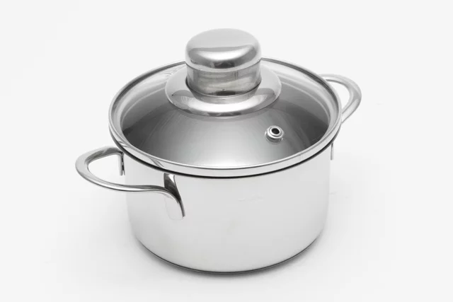 Кастрюли маленького объема магазин Gipfel картинка Кастрюлька MINI со стеклянной крышкой 0,8 л. Gipfel 1203 от магазина Gipfel