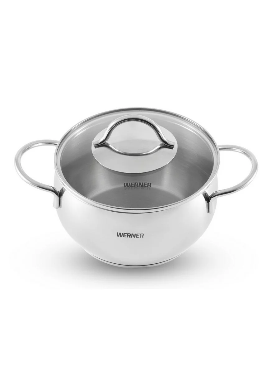 фото Кастрюля из нержавеющей стали Werner Mela 50089 24 см/6,3 л Кастрюля из нержавеющей стали Werner Mela 50089 24 см/6,3 л фото