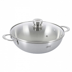 Вок из нержавеющей стали Gipfel Welmar 52765 28 см/3,5 л