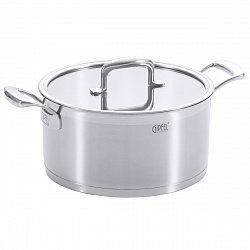 Кастрюля из нержавеющей стали Gipfel Prestige 1235 24 см/4,9 л
