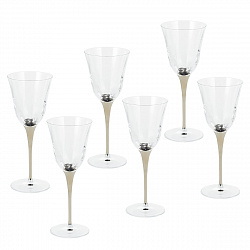 Набор бокалов Gipfel Julia Ottico Silver 42082 300 мл 6 предметов