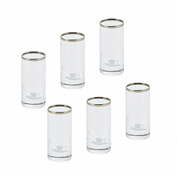 Набор стопок Gipfel Julia Clear Filo Platino 42088 6 предметов