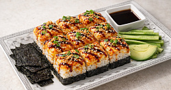 Ленивые роллы запеченные в духовке